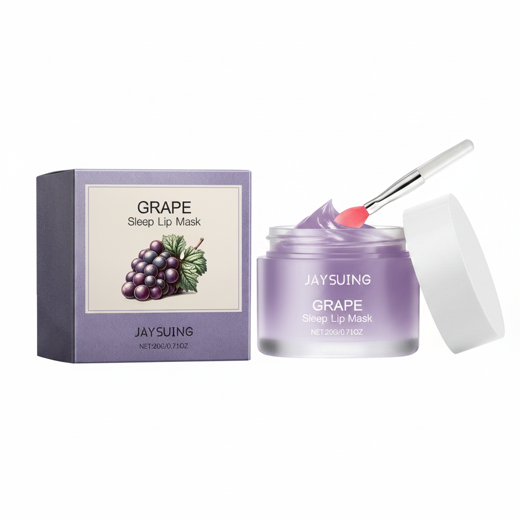 Grape Sleep Lip Mask - Open Jar 1