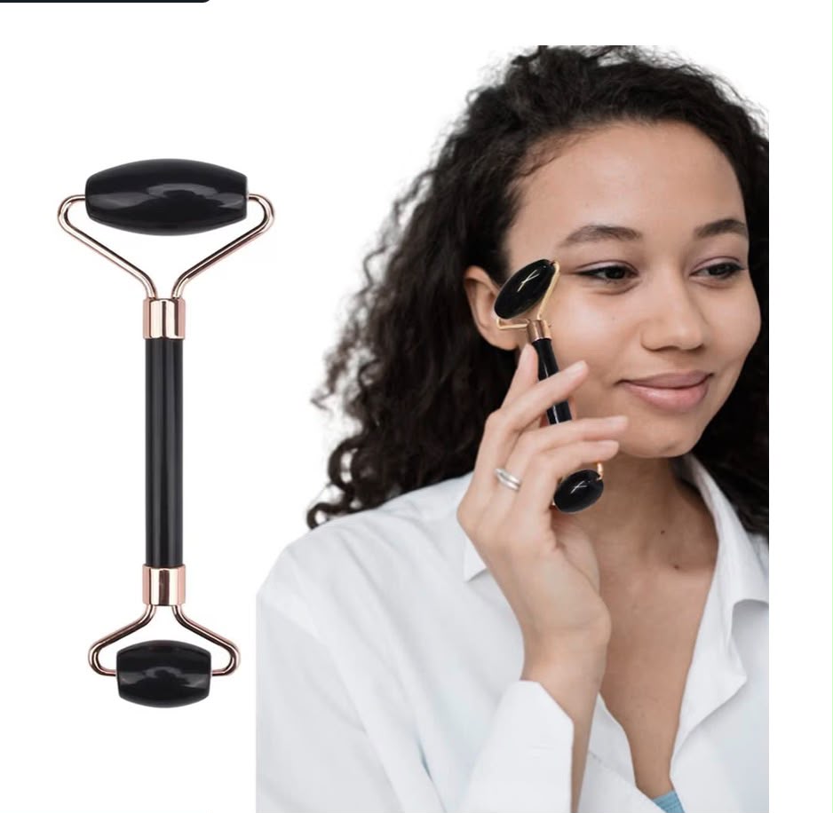 Jade Roller Heart-shaped Suit Crystal Massage