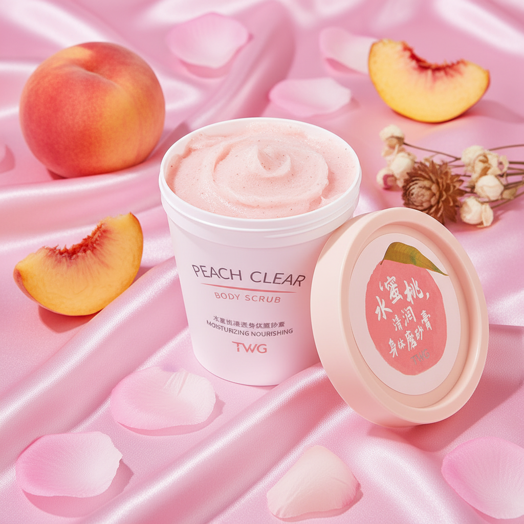 Peach Scrub Satin
