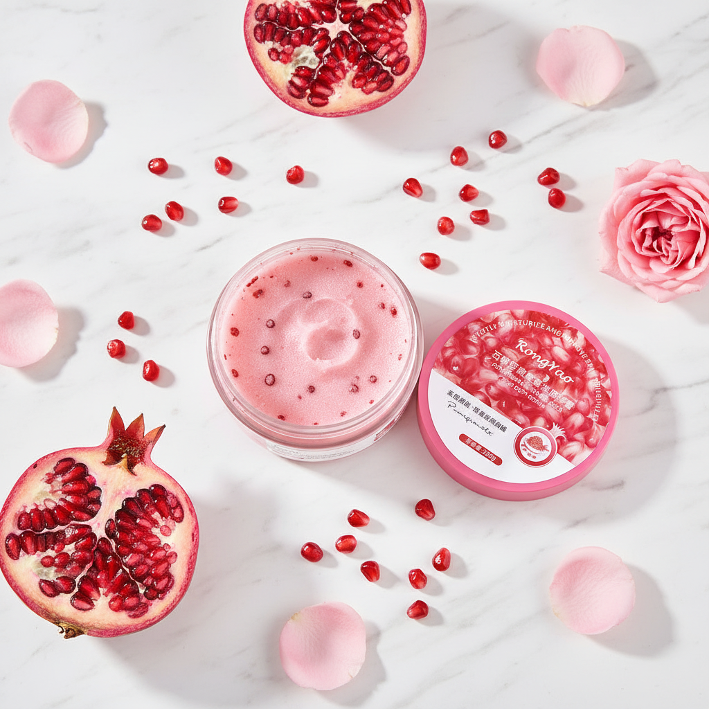 Pomegranate Marble Flatlay